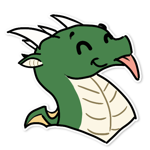 Rai sticker with tongue out